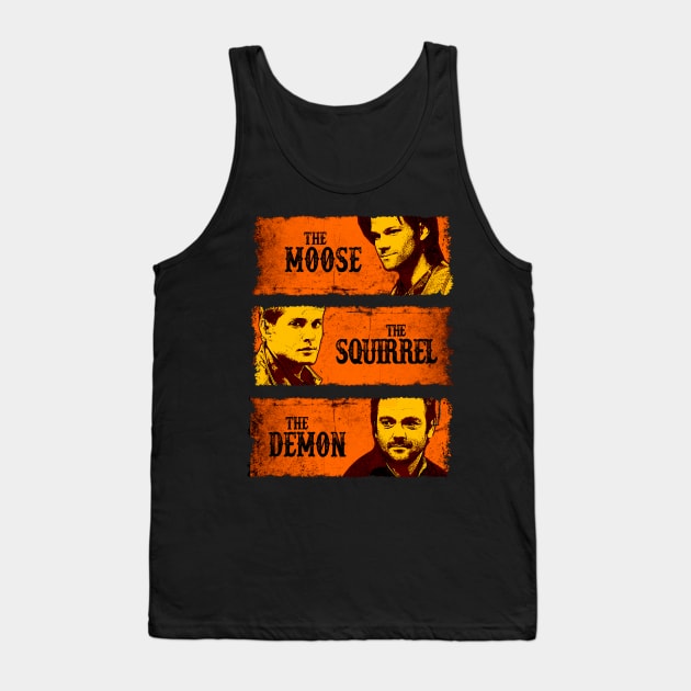 The Moose, The Squirrel, The Demon Tank Top by HappyLlama